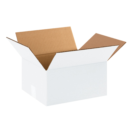 12 x 10 x 6" White Corrugated Boxes