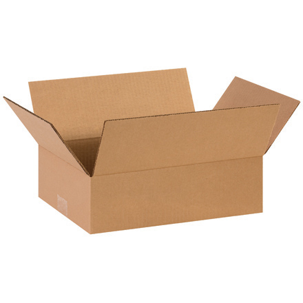 15 x 11 x 4" Flat Corrugated Boxes