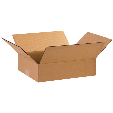 15 x 12 x 4" Flat Corrugated Boxes