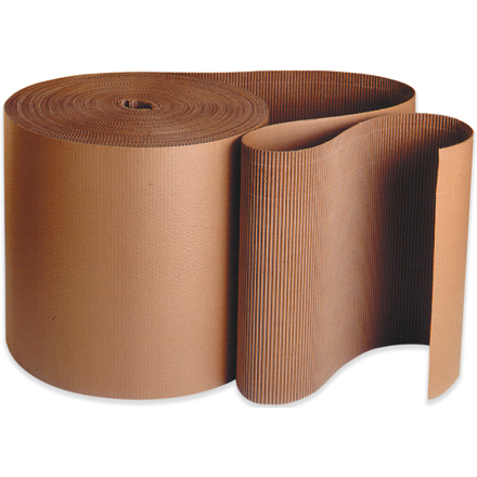 48" x 250' - A Flute Kraft Singleface Corrugated Roll