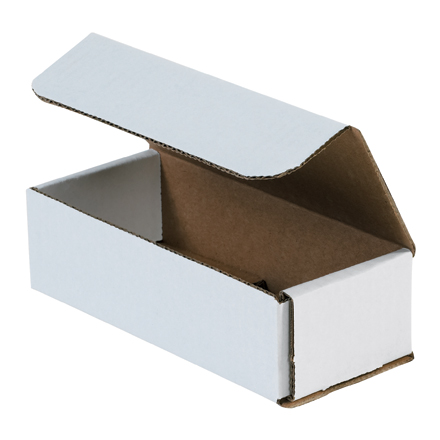 7 x 3 x 2" White Corrugated Mailers